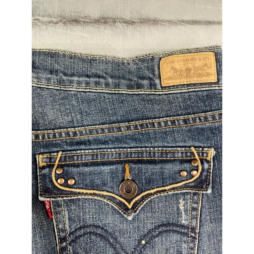 Levis 515‎ Jeans Womens 34X32 Blue Medium Wash Denim Boot Cut
